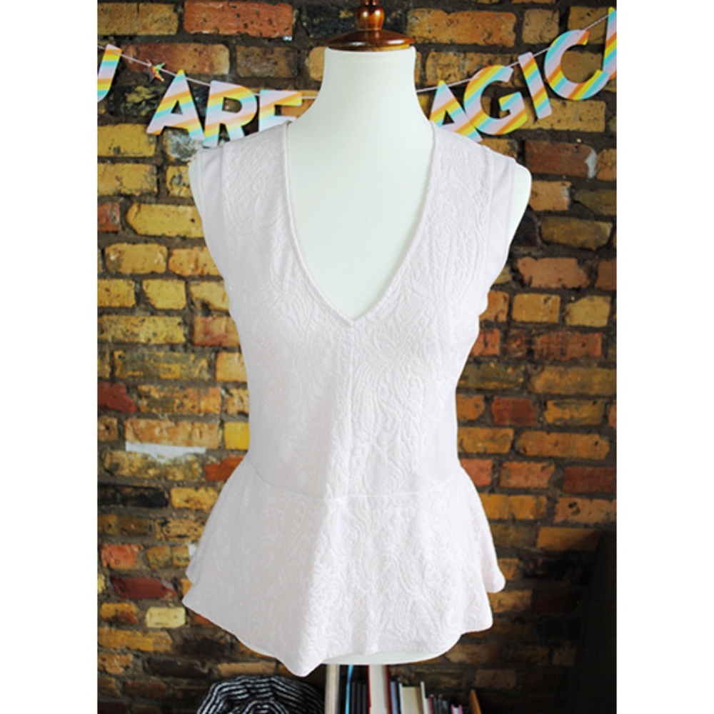 BCBG MAXAZRIA Peplum Top